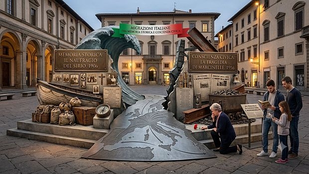 Migrações italianas, entre memória histórica e consciência cívica: do naufrágio do Sirio à tragédia de Marcinelle