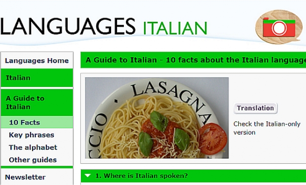 Aprenda o básico do italiano e pratique a língua inglesa