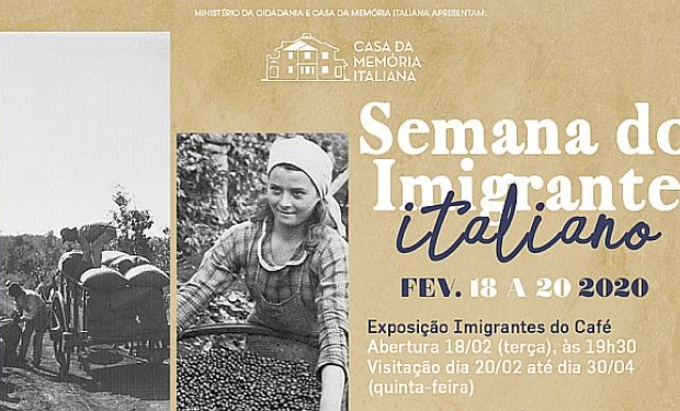 Casa da Memória Italiana promove a 2ª Semana do Imigrante Italiano 