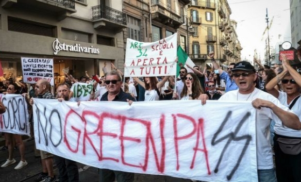 Liberdade de reunião limitada na Itália