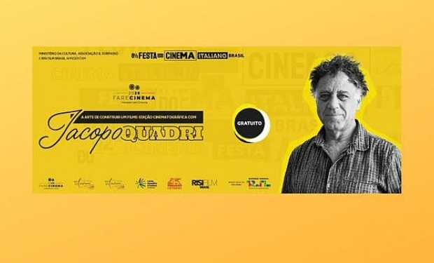 Premiado editor de cinema italiano é palestrante em São Paulo
