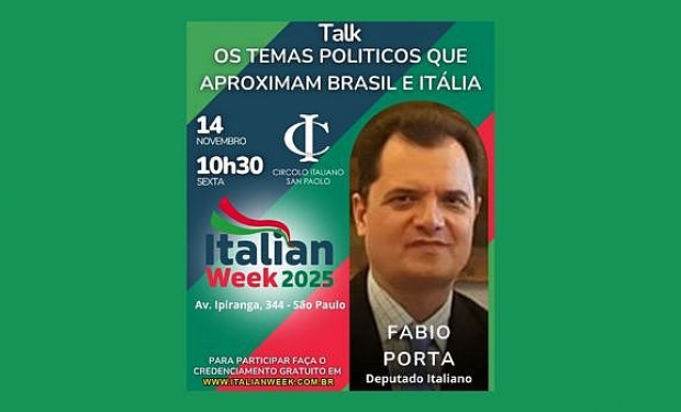 Fabio Porta é presença confirmada na Italian Week 2025